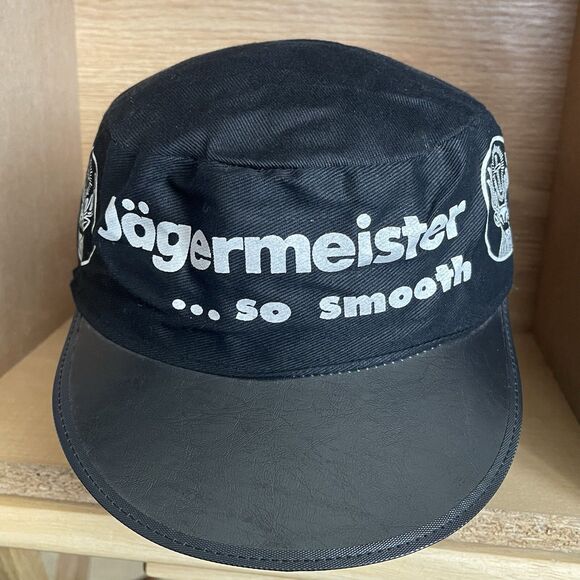 Vintage Jagermeister So Smooth Double Bill Stretch Fit Painters Hat Rare Cap - Picture 7 of 10